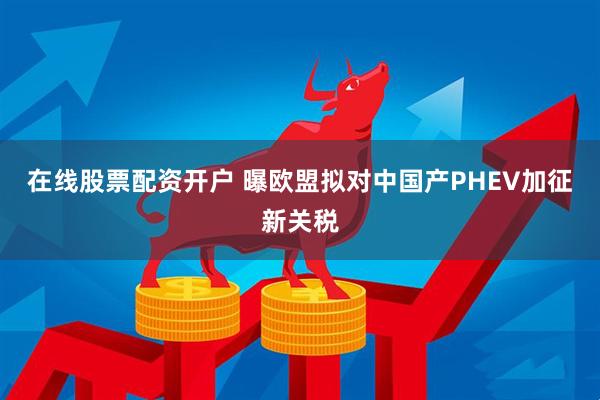 在线股票配资开户 曝欧盟拟对中国产PHEV加征新关税